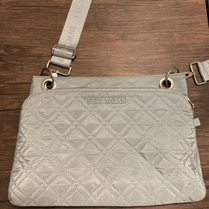 Cross body purse in ice blue